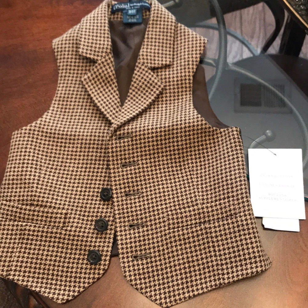 Ralph Lauren Herringbone Vest 3t